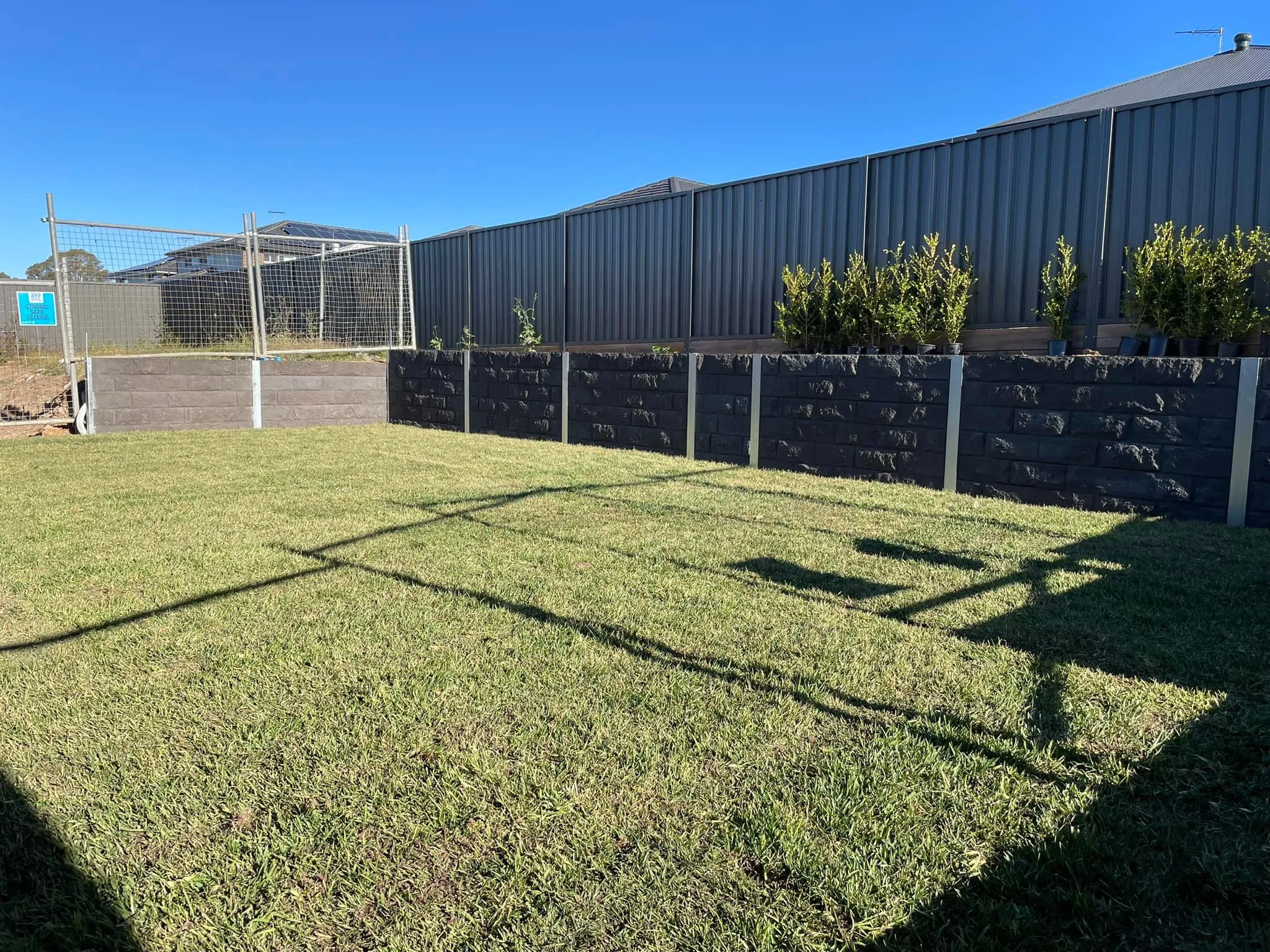 Backyard Retaining Wall